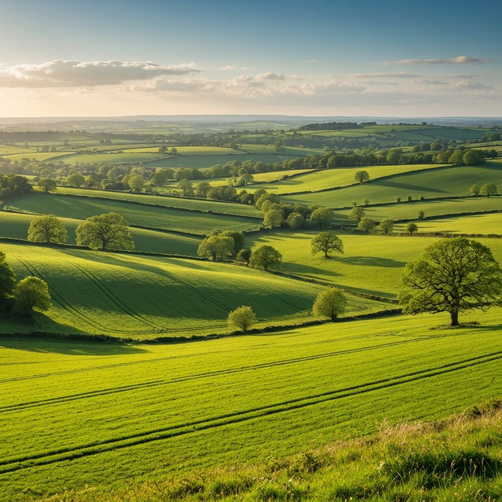 Beautiful Wessex countryside landscape